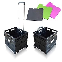 Used, SUN LEISURE® Heavy Duty Folding Trolley Box Cart, Extra for sale  Delivered anywhere in UK