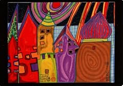 Kunstkarte hundertwasser warte gebraucht kaufen  Wird an jeden Ort in Deutschland