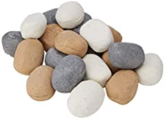 20 Mixed Gas fire Ceramic Pebbles Replacements/Bio for sale  Delivered anywhere in UK