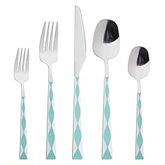 Green silverware set for sale  Delivered anywhere in USA 