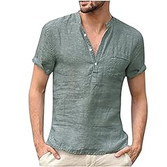 Mens linen top for sale  Delivered anywhere in UK