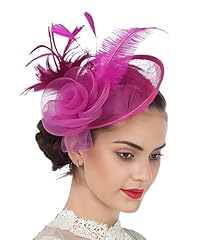 Feather fascinator hat for sale  Delivered anywhere in UK