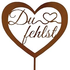 Herz gartenstecker fehlst gebraucht kaufen  Wird an jeden Ort in Deutschland