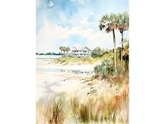 Isle palms watercolor for sale  Delivered anywhere in USA 