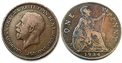1934 one penny for sale  Delivered anywhere in UK