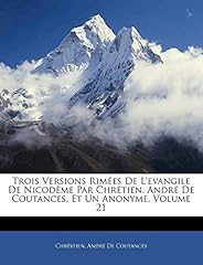 Versions rimees evangile d'occasion  Livré partout en France