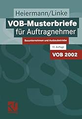 Vob musterbriefe auftragnehmer gebraucht kaufen  Wird an jeden Ort in Deutschland