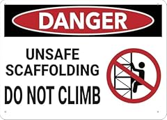 Danger unsafe scaffolding for sale  Delivered anywhere in USA 