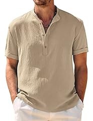Coofandy men henley for sale  Delivered anywhere in UK
