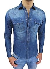 Evoga camicia jeans usato  Spedito ovunque in Italia 