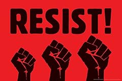 Resist raised fist for sale  Delivered anywhere in USA 