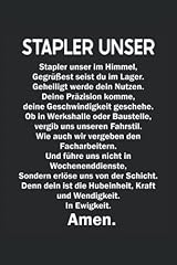 Stapler staplerfahrer notizbuc gebraucht kaufen  Wird an jeden Ort in Deutschland