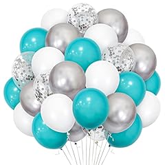 Teal silver balloons for sale  Delivered anywhere in UK