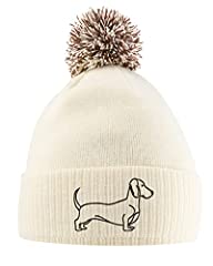Dachshund embroidered bobble for sale  Delivered anywhere in UK