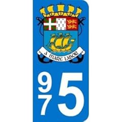 Autocollant 975 blason d'occasion  Livré partout en France