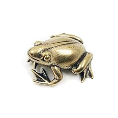 Brass frog figurine for sale  Delivered anywhere in USA 