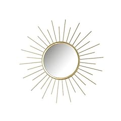 LOLAhome Espejo Sol Dorado de Metal de 45x45 cm segunda mano  Se entrega en toda España 