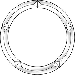 Clear glass circle for sale  Delivered anywhere in USA 