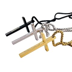 Cross necklace stainless for sale  Delivered anywhere in USA 