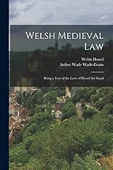 Welsh medieval law for sale  Delivered anywhere in UK