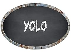 Yolo oval chalkboard for sale  Delivered anywhere in USA 