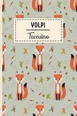 Taccuino volpi quaderno for sale  Delivered anywhere in USA 