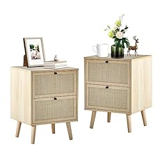 Rattan nightstand set for sale  Delivered anywhere in USA 