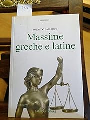 Massime greche latine usato  Spedito ovunque in Italia 