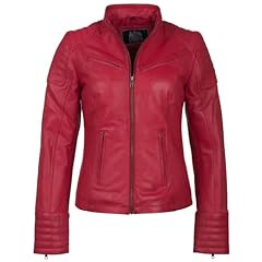 veste cuir rouge femme d'occasion  Livré partout en France