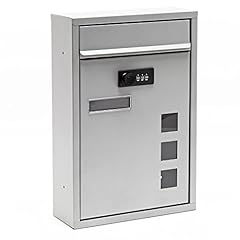 Wall mailbox silver for sale  Delivered anywhere in UK