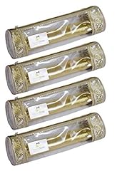 HomeStrap Set of 4 Transparent PVC Single Rod Bangle Storage Pouch | Bangle Box Organizer for Women | Golden for sale  Delivered anywhere in UK