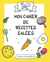 Cahier recettes salées d'occasion  Livré partout en France