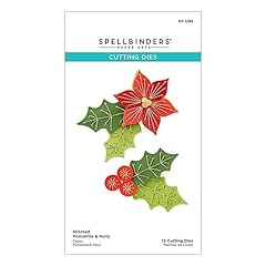 Stitched poinsettia holly for sale  Delivered anywhere in UK