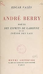 André berry poète d'occasion  Livré partout en France