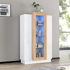 Merax vitrinenschrank 120cm gebraucht kaufen  Wird an jeden Ort in Deutschland