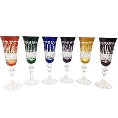 Flutes colored glasses for sale  Delivered anywhere in USA 