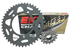 MOTORCYCLE TRANSMISSION KIT (SPROCKETS AND CHAIN) FOR, used for sale  Delivered anywhere in UK