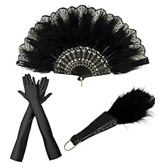 Tshaoun feather fan for sale  Delivered anywhere in UK