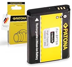 Patona batteria bp70a usato  Spedito ovunque in Italia 