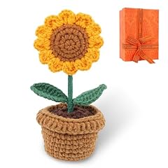 Sunflower crochet potted for sale  Delivered anywhere in UK