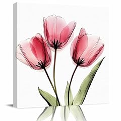 Pink tulip canvas for sale  Delivered anywhere in USA 
