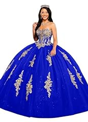 Royal blue quinceanera for sale  Delivered anywhere in USA 