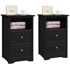Yaheetech 2pcs bedside for sale  Delivered anywhere in UK