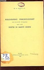 Bibliographie chronologique et d'occasion  Livré partout en France