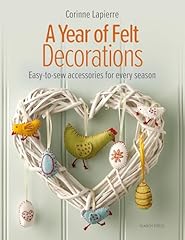 Year felt decorations for sale  Delivered anywhere in UK