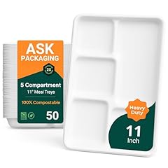 Disposable compartment plates for sale  Delivered anywhere in UK