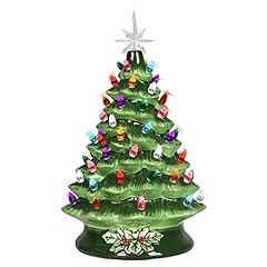 Green Ceramic Christmas Tree, 15 Inch Christmas Halloween for sale  Delivered anywhere in USA 