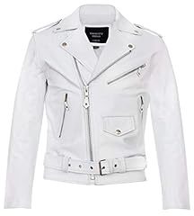 Men leather white for sale  Delivered anywhere in USA 