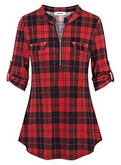 Bepei plaid tops for sale  Delivered anywhere in USA 