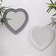 White grey heart for sale  Delivered anywhere in UK